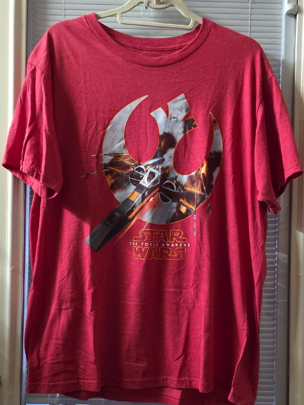 Star Wars Men’s Red Rebel X-Wing Graphic Tee